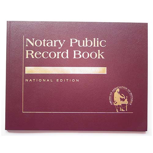 Utah Contemporary Notary Record Book (Journal) - with thumbprint space